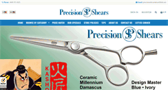 Desktop Screenshot of precisionshears.com