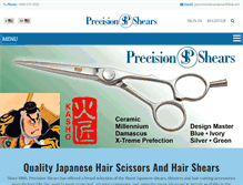 Tablet Screenshot of precisionshears.com